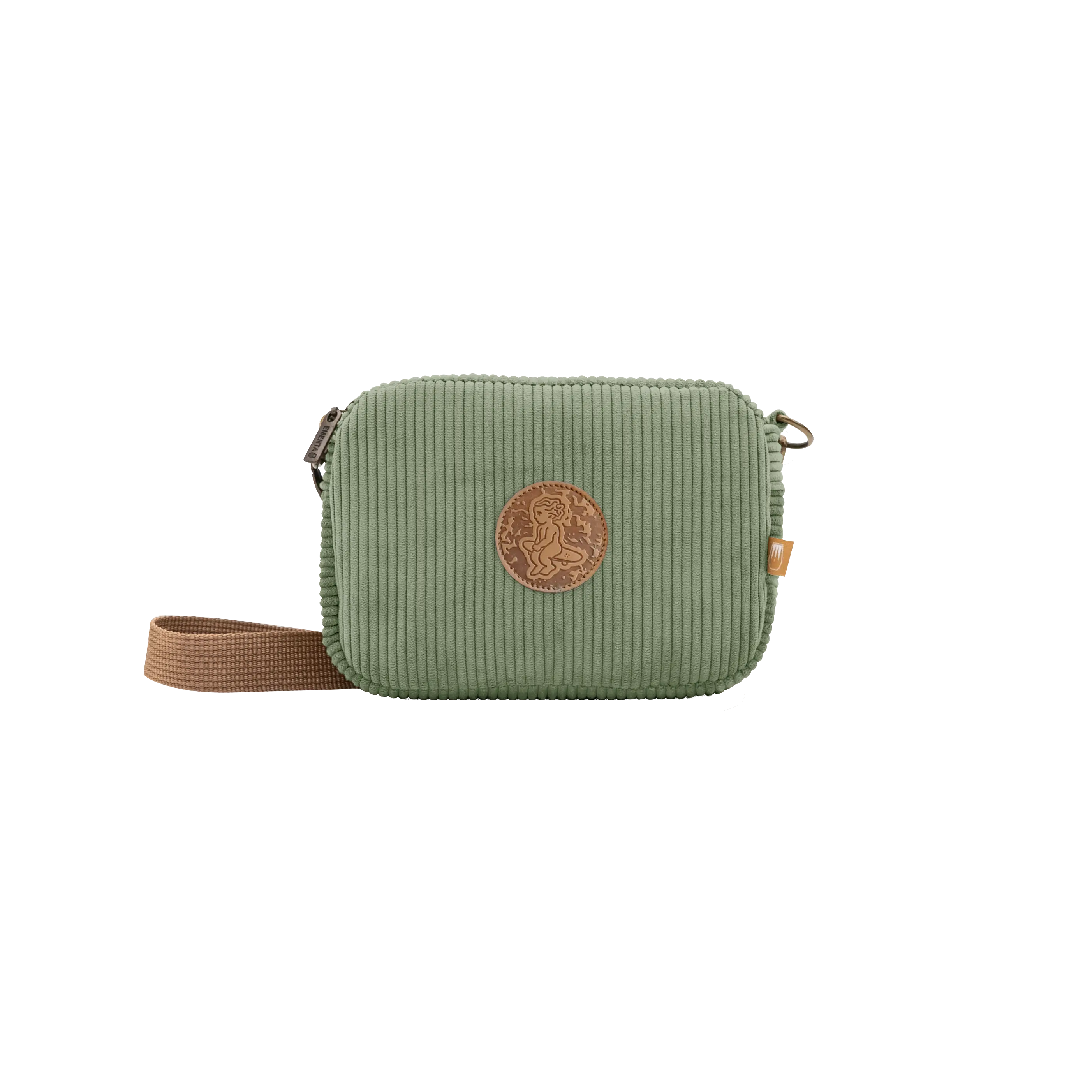 Fluffy Patch Corduroy Shoulder Bag