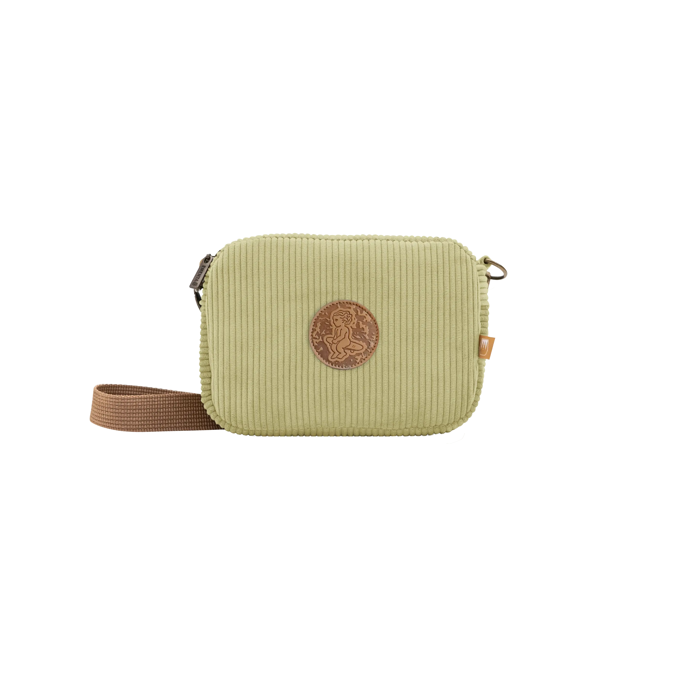 Fluffy Patch Corduroy Shoulder Bag