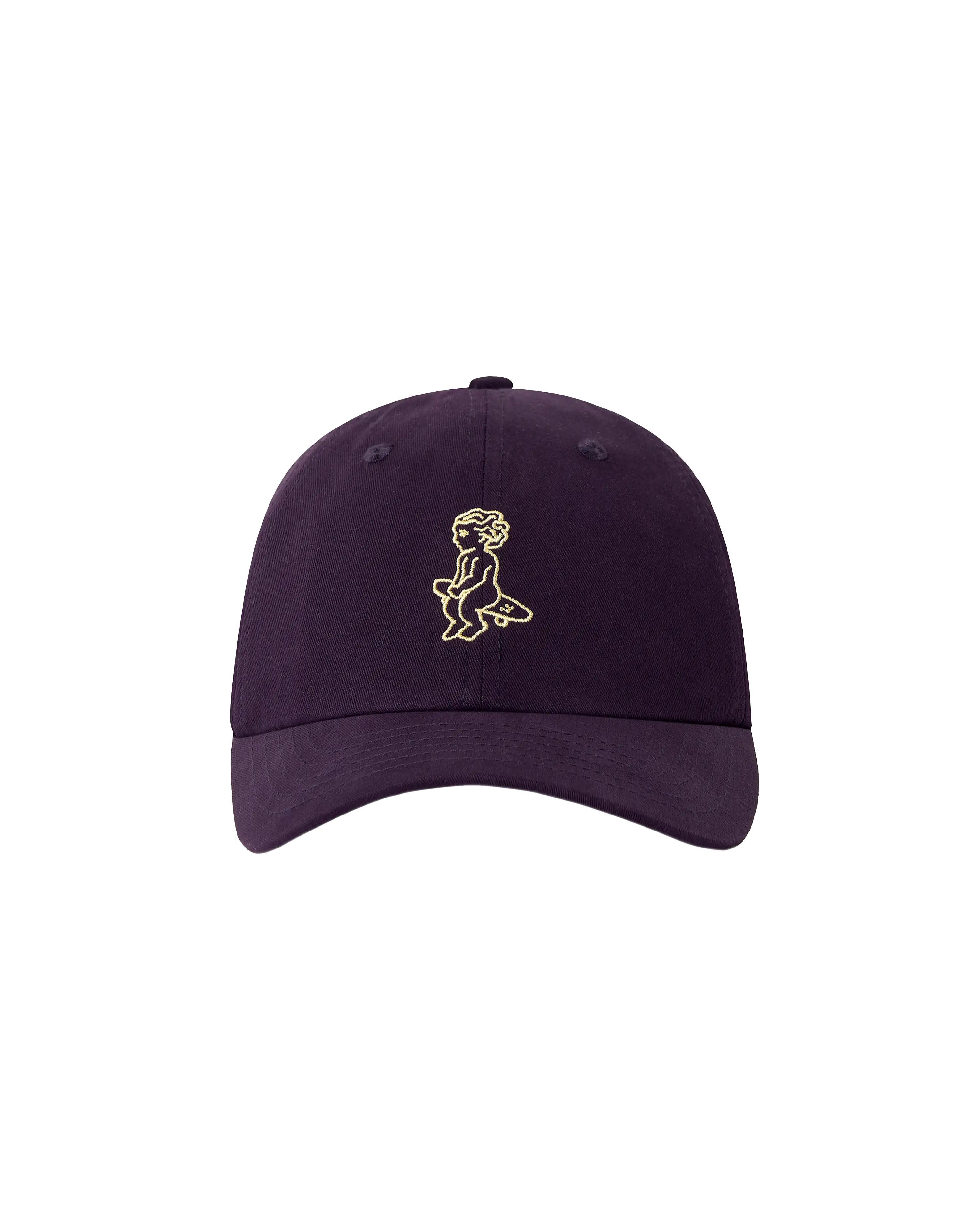 Acai cotton cap with embroidered ikon logo on front