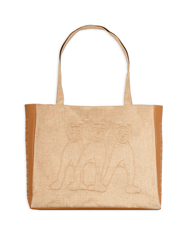 Satira Linen Large Tote Bag