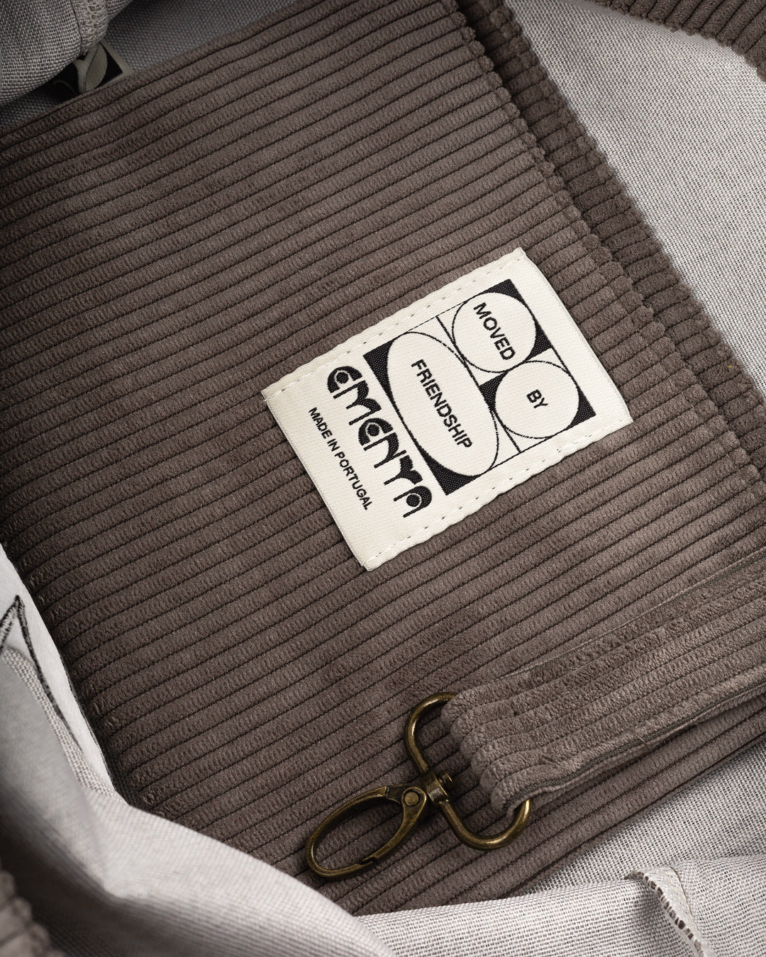 Flower Corduroy Tote Bag