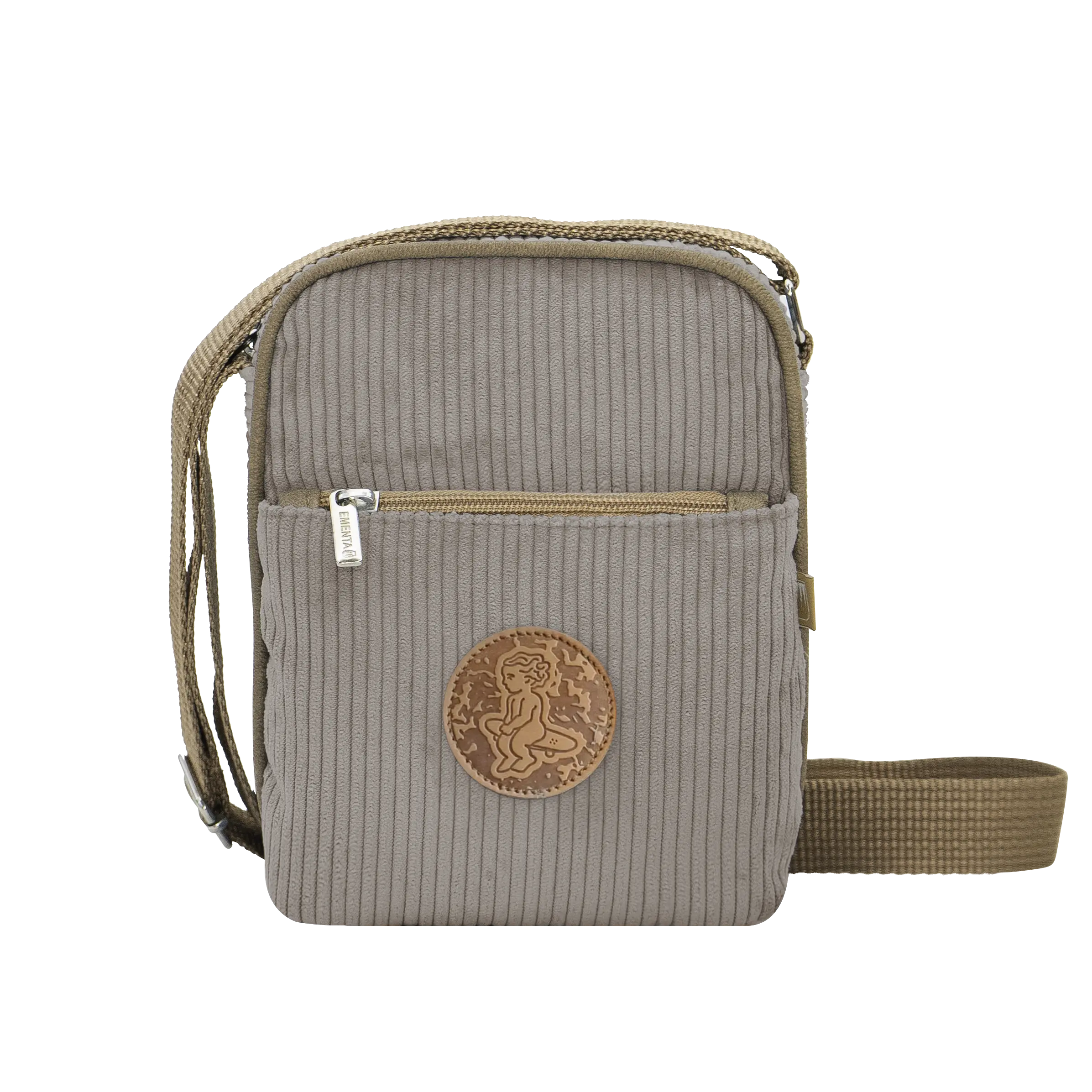 Square Patch Corduroy Shoulder Bag