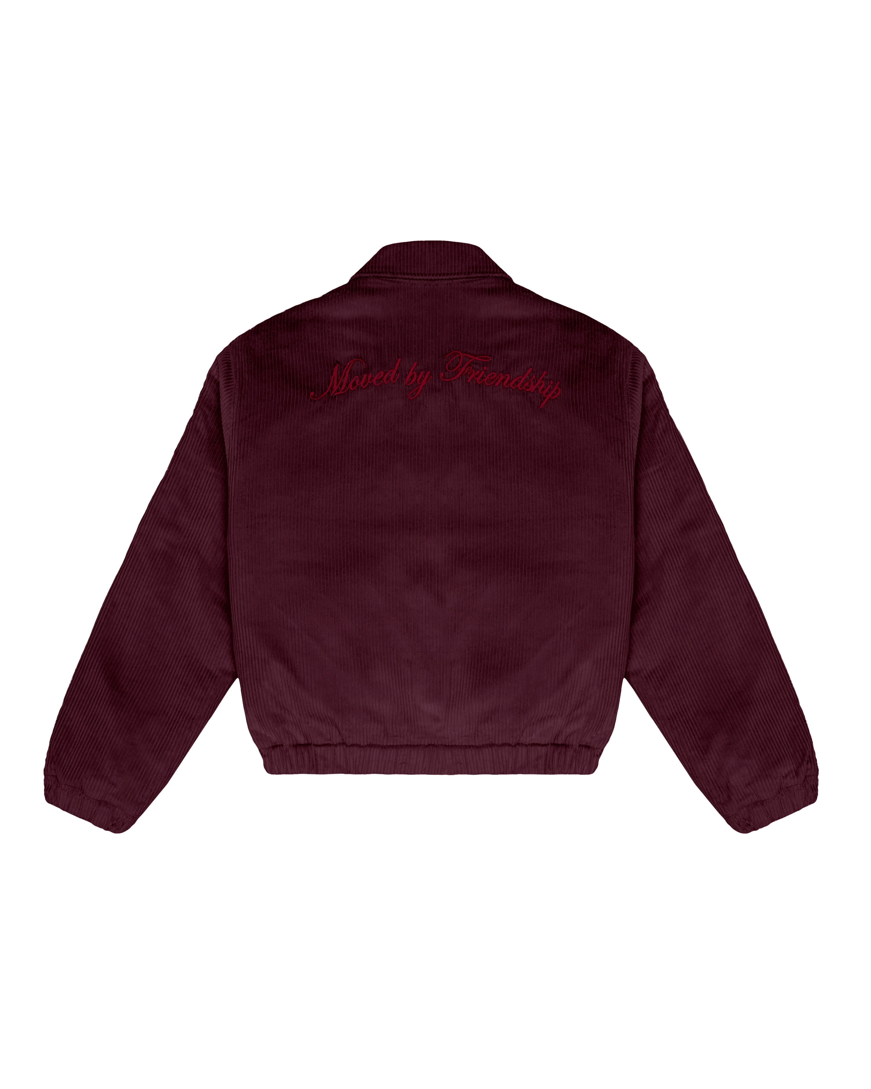 Durable black corduroy with liquid-repellent coating for weather protection
Puffed interior for added warmth and comfort
Embroidered Big Ikon logo on the chest for distinctive branding
Motto "Moved by Friendship" embroidered on the back
Elasticated waist and cuffs for an adjustable fit
Interior pocket for extra functionality
Made in Portugal&nbsp;