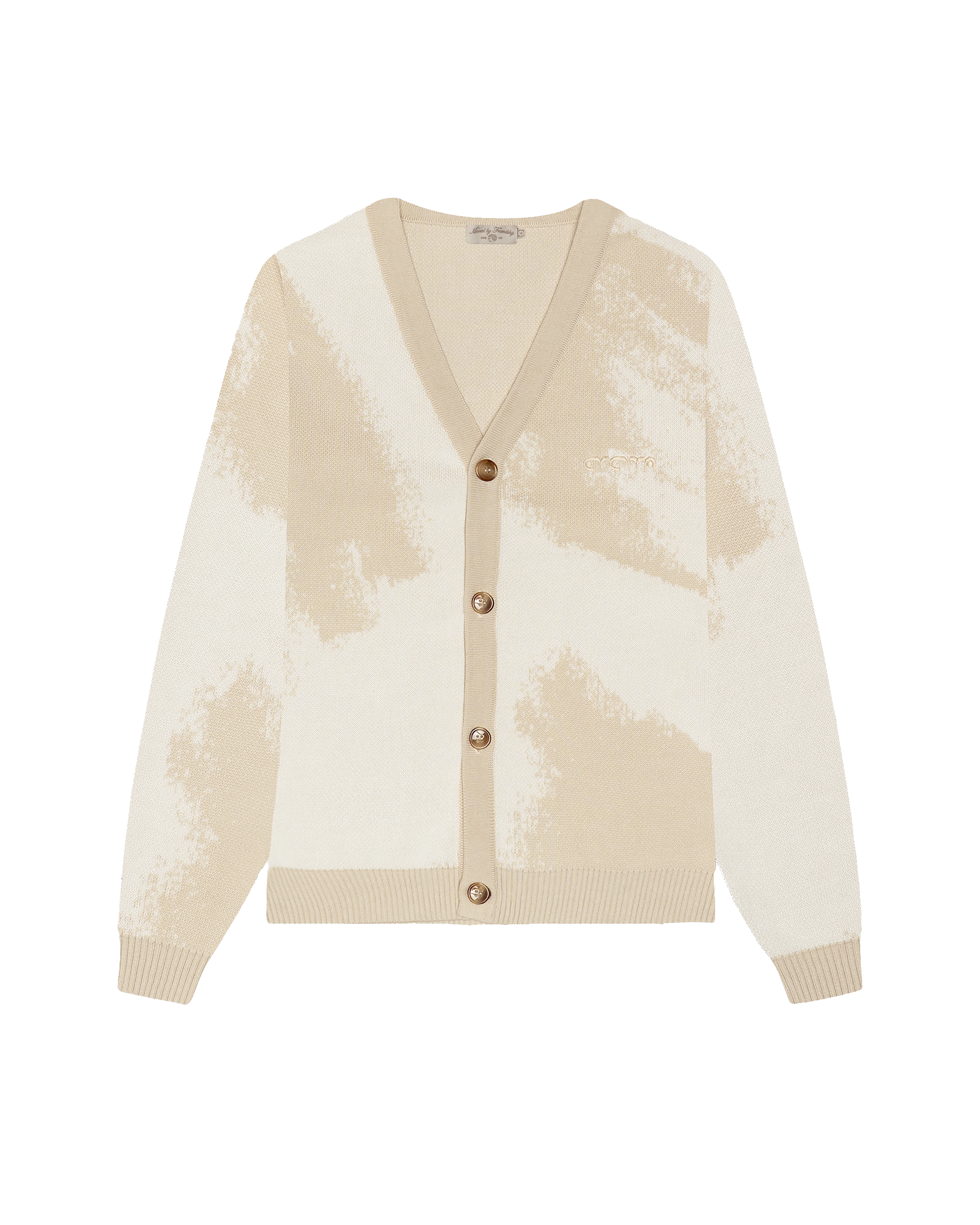 Made from 100% cotton knit for a soft and breathable feel
Features the Ementa dots logo embroidered on the chest
Classic cardigan design with a comfortable, relaxed fit
Ribbed crew neck, cuffs, and bottom hem for a snug finish
Camel/off-white colorway that complements any wardrobe
Provides warmth and comfort for cooler weather
Made in Portugal